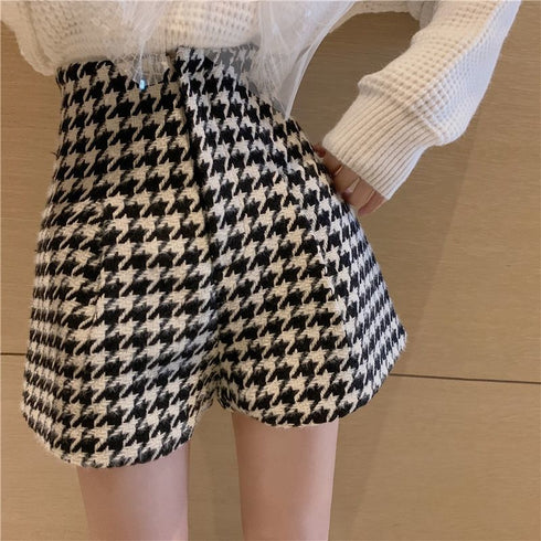 千鳥柄ショートパンツ